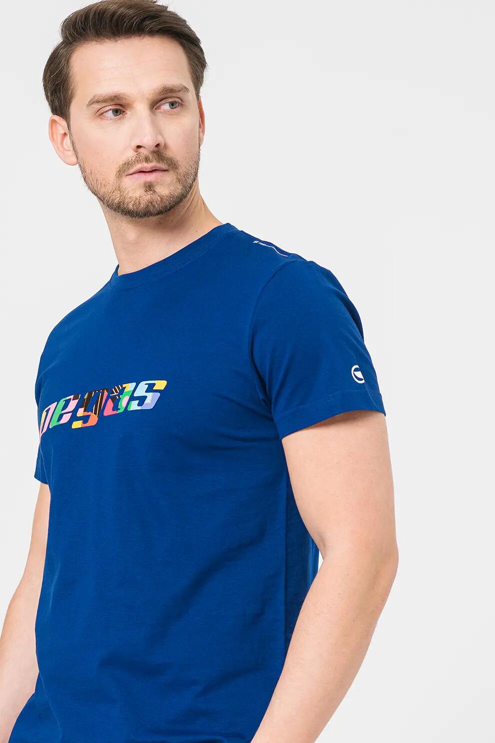 Tricou Logo Multicolor Barbati Royal Blue-XL 5/5