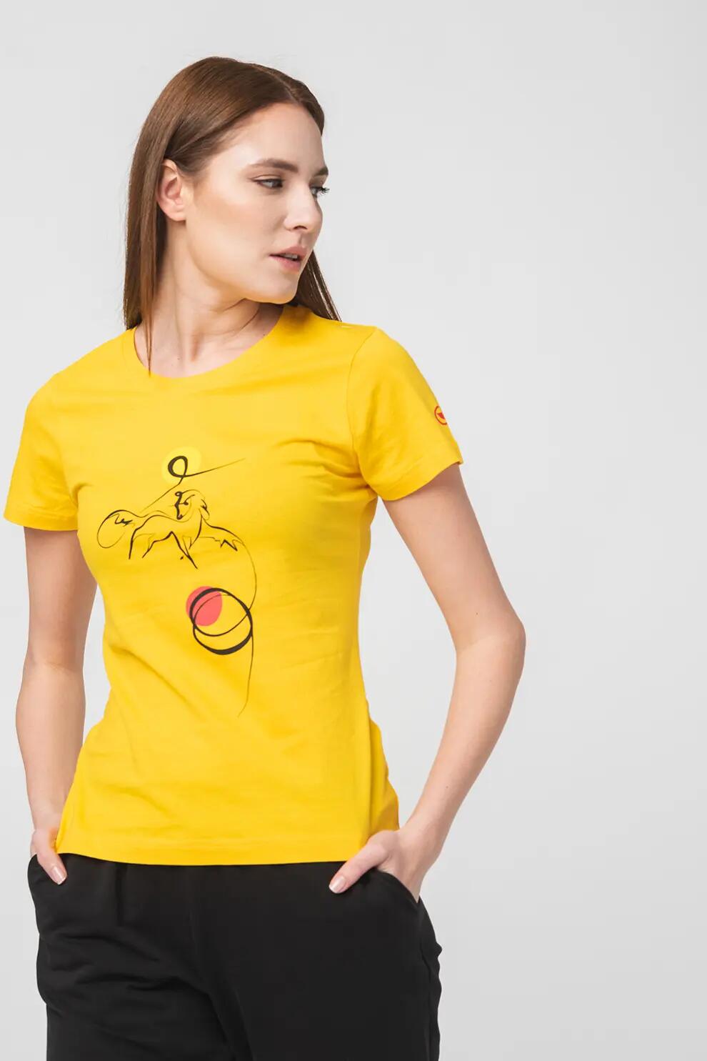 Tshirt Casual F Cal Pegas Yellow-L 4/5