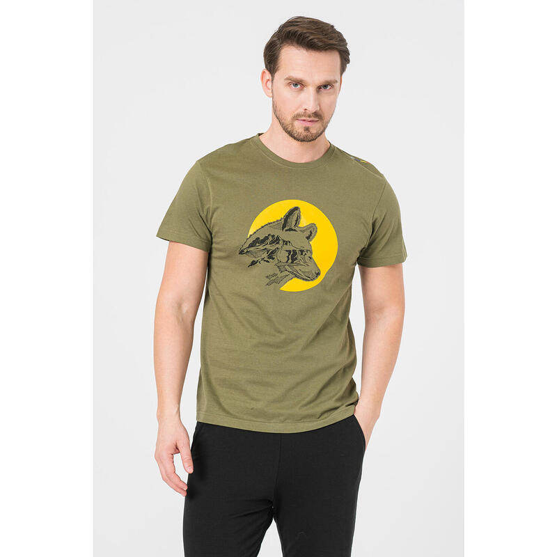 Tricou Casual Ciucas Barbati Kaki-S