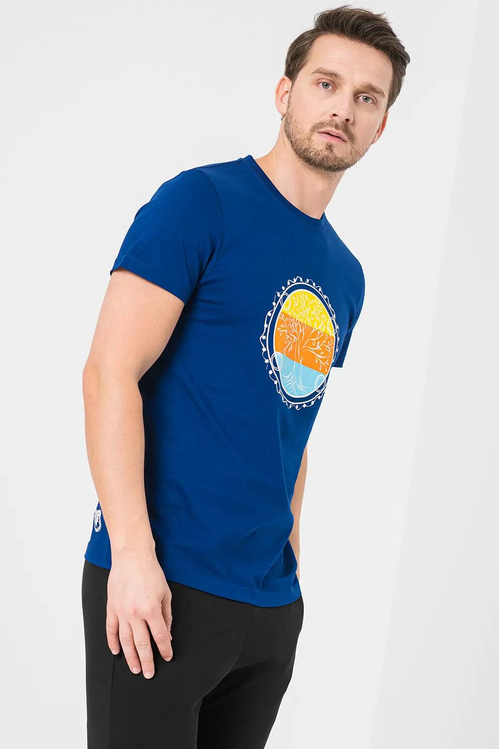Tricou Roata Barbati Royal Blue-L 2/5