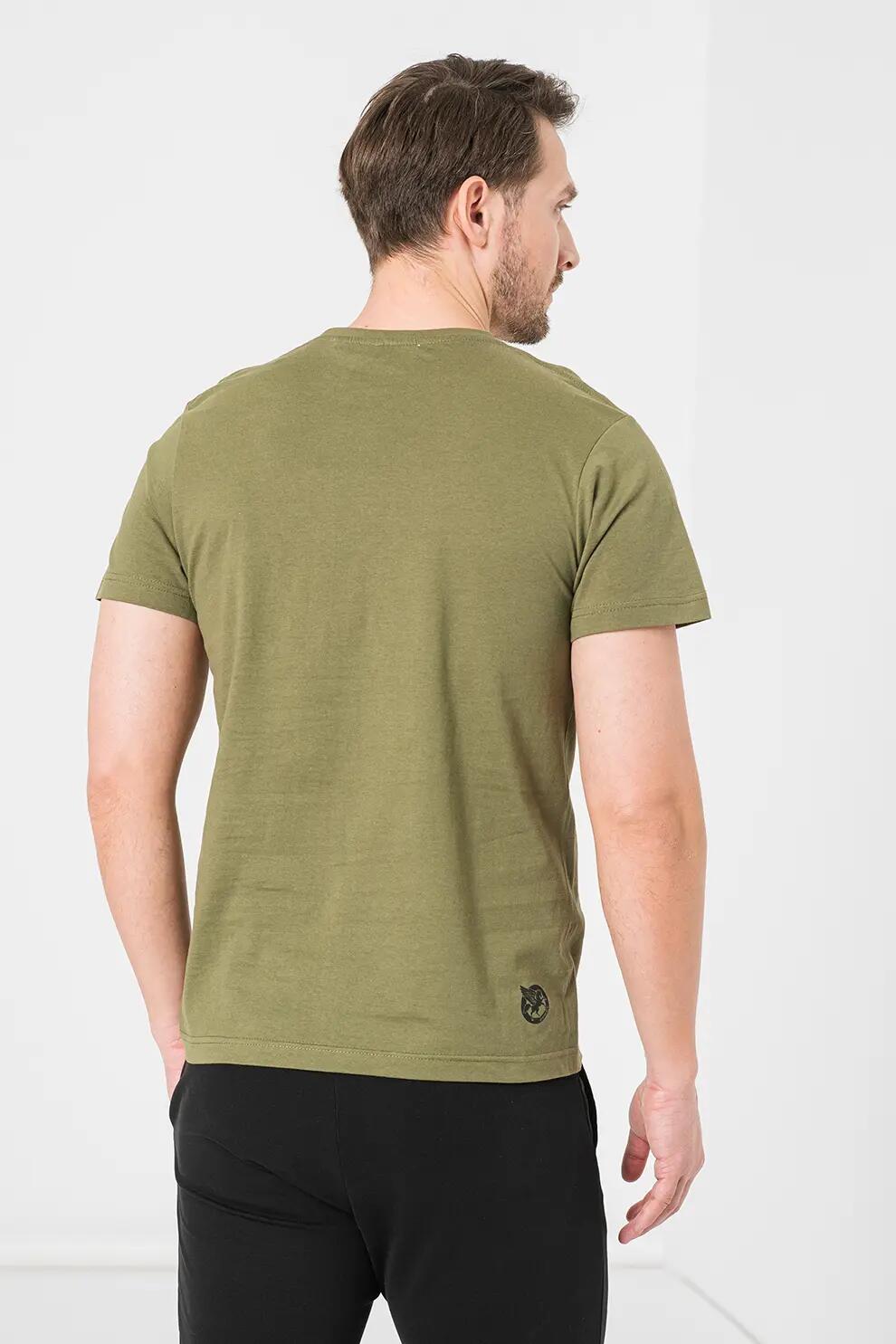 Tricou Casual Ciucas Barbati Kaki-M 3/5