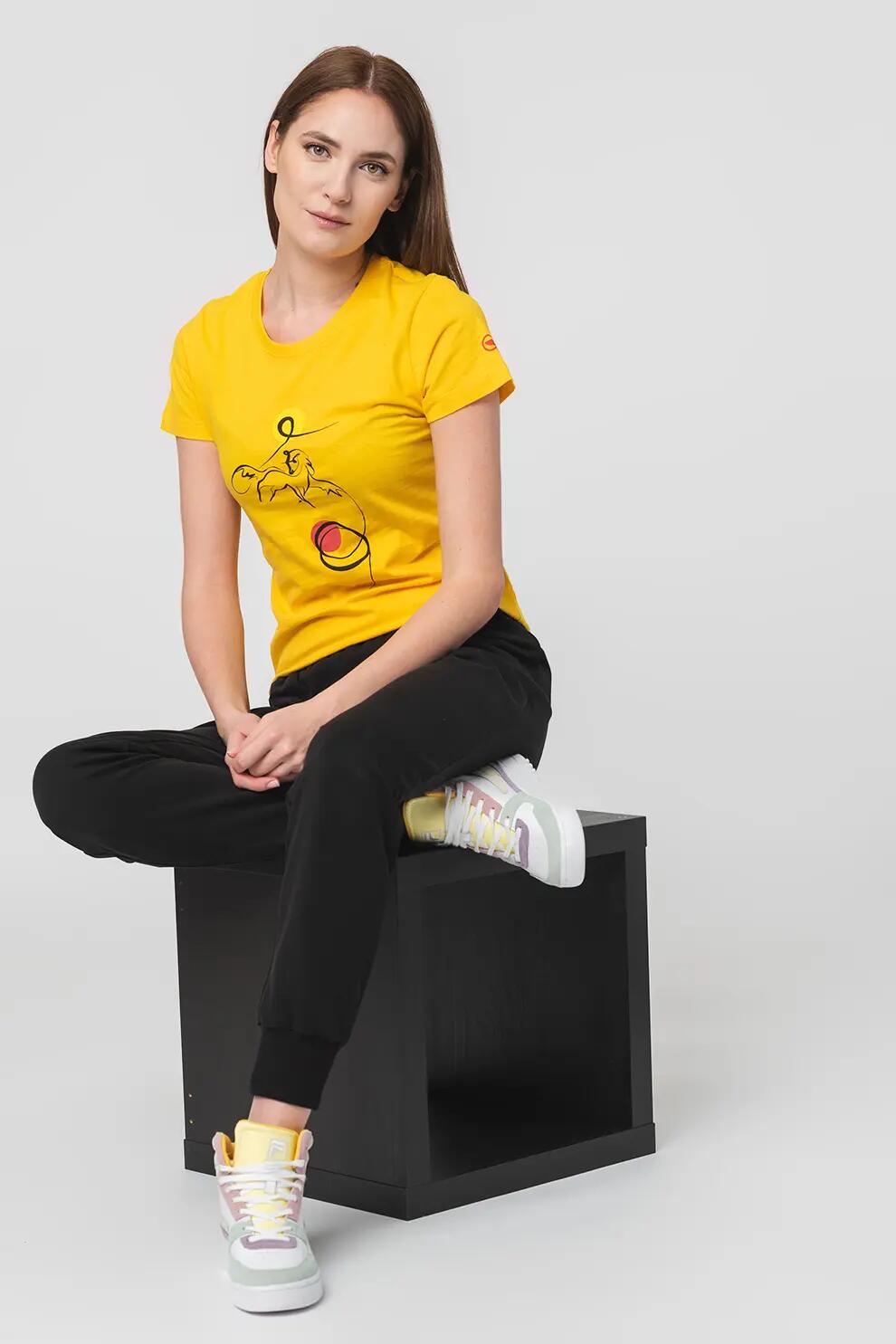 Tshirt Casual F Cal Pegas Yellow-L 2/5