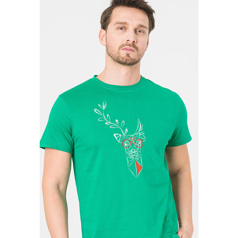 Tricou Cerb Familie Barbati K Green-S