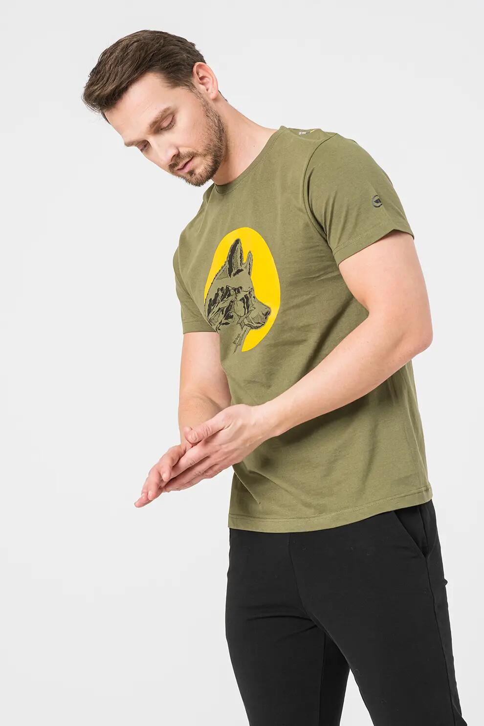 Tricou Casual Ciucas Barbati Kaki-M 4/5