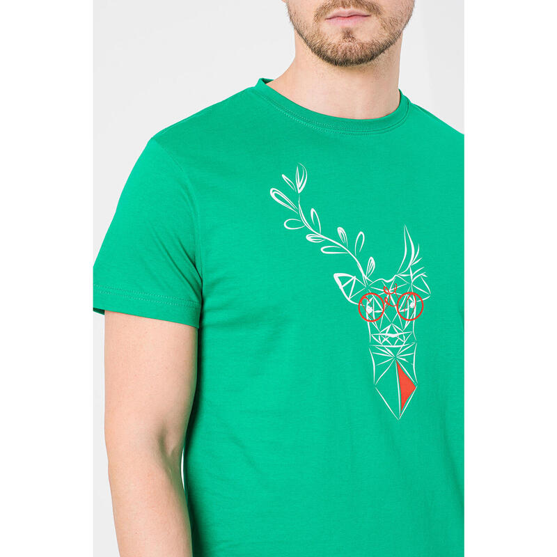 Tricou Cerb Familie Barbati K Green-M