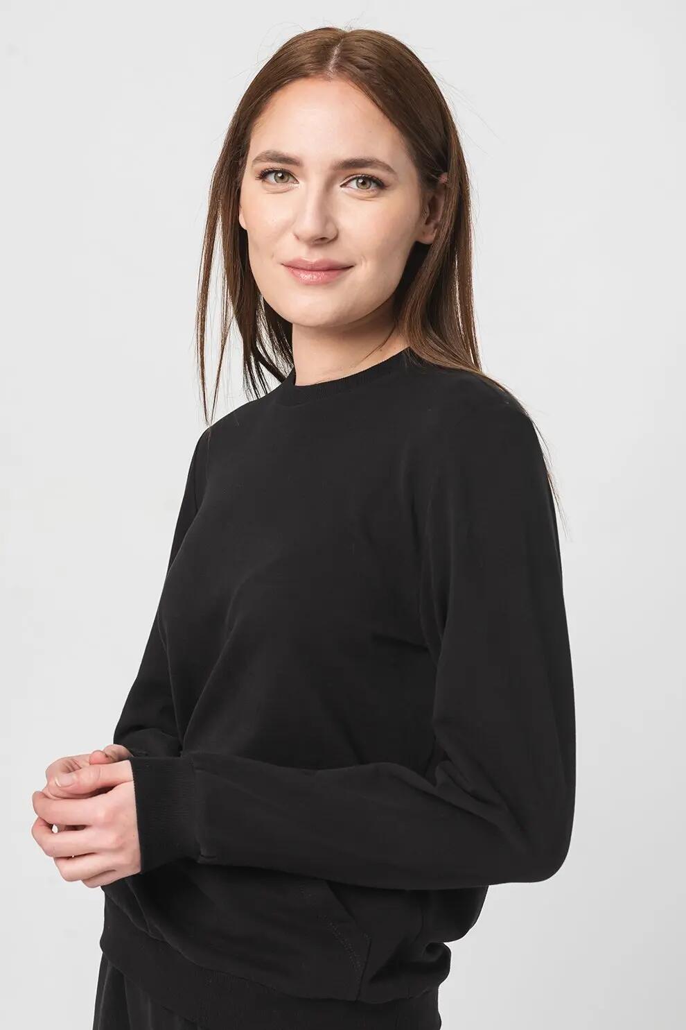 Bluza Coton Casual Femei Black-L 1/5