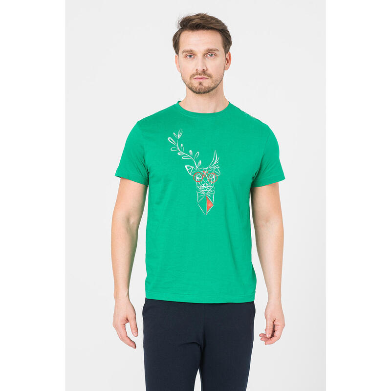 Tricou Cerb Familie Barbati K Green-M