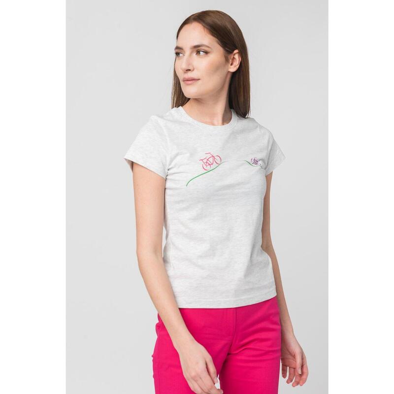 Tricou Casual Biciclete Familie Femei Light Grey-L
