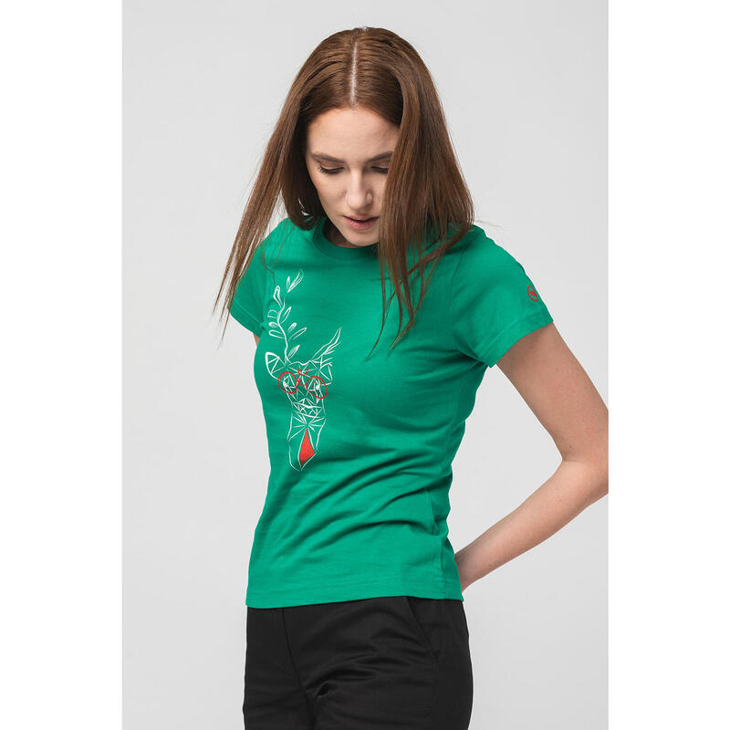 Tricou Cerb Familie Femei K Green-S