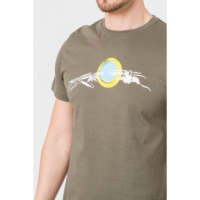 Tricou Casual Mana Bicicleta Barbati Castor Gray-M