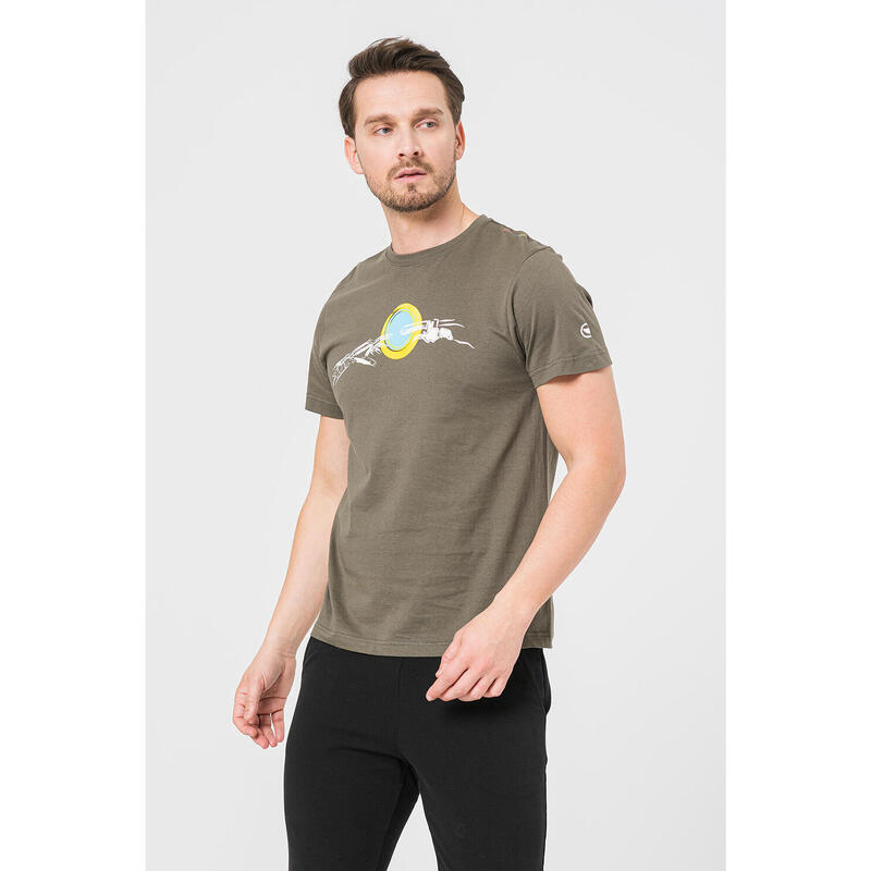 Tricou Casual Mana Bicicleta Barbati Castor Gray-M