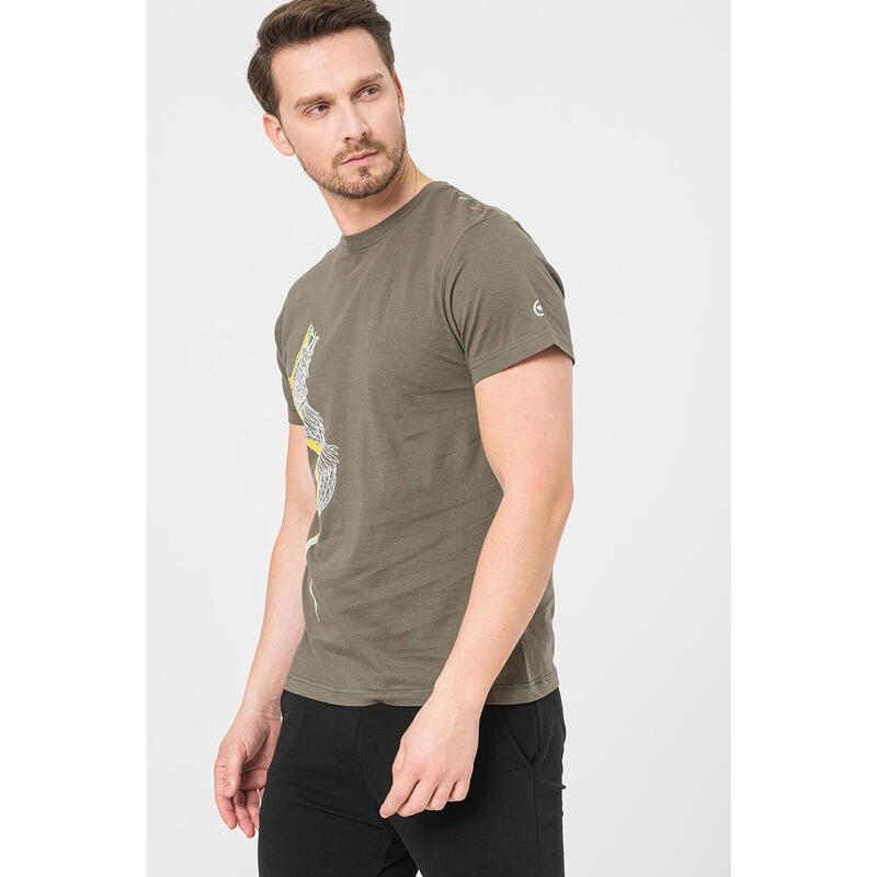 Tricou Casual Dracon Barbati Gray-XXL