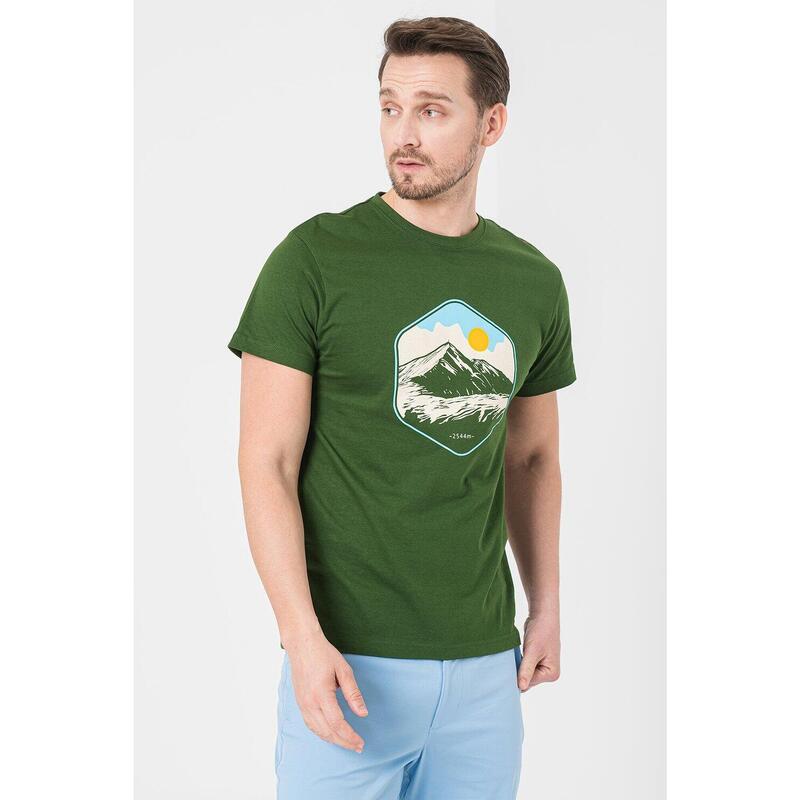 Tricou Casual Moldoveanu Barbati Bottle Green-XL