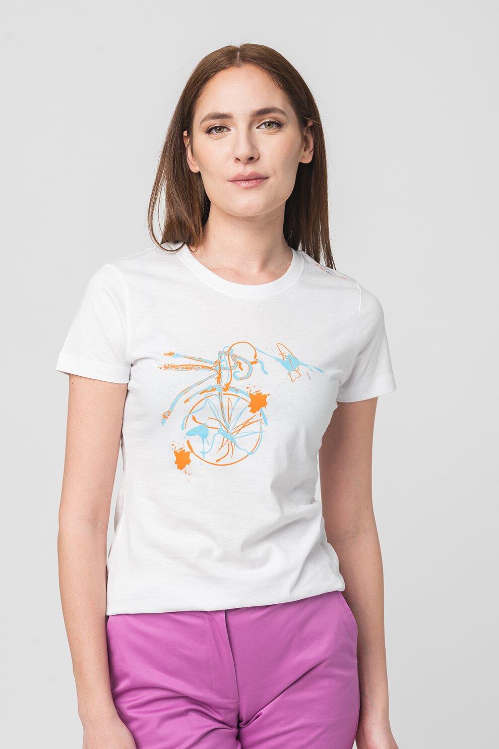 Tshirt Casual F Bicicleta Color White-S