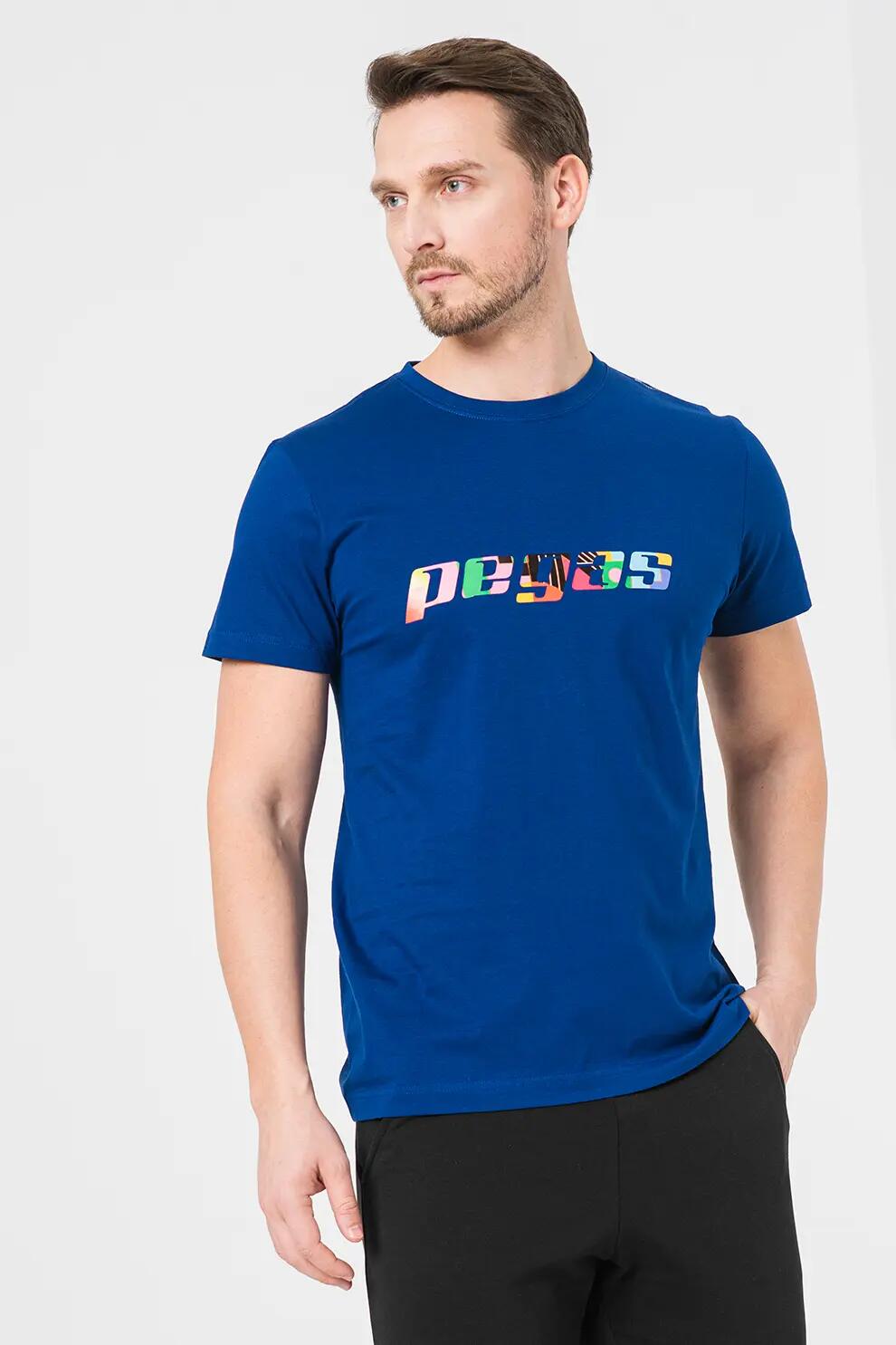 Tricou Logo Multicolor Barbati Royal Blue-XL 2/5