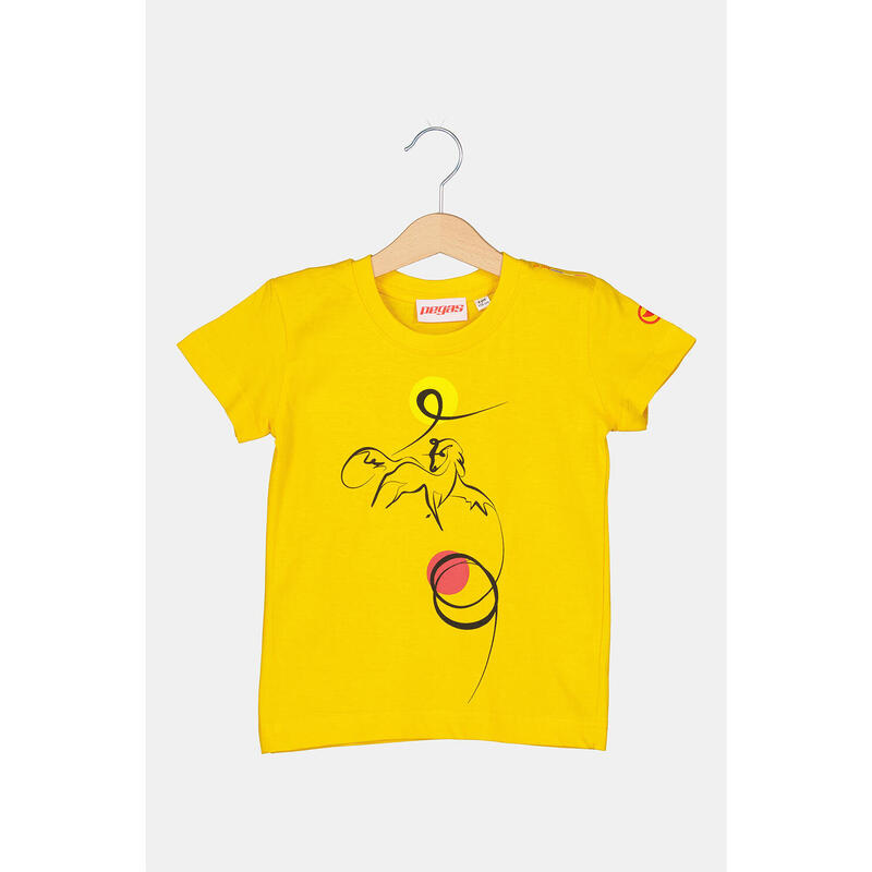Tshirt Casual C Cal Pegas Yellow-12