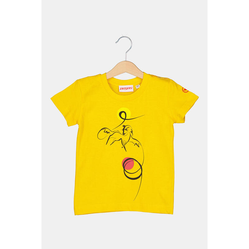 Tshirt Casual C Cal Pegas Yellow-6