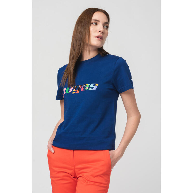 Tricou Logo Multicolor Femei Royal Blue-M