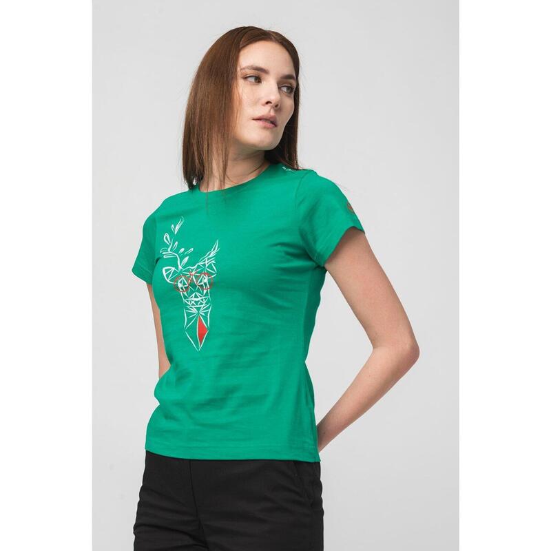 Tricou Cerb Familie Femei K Green-XL