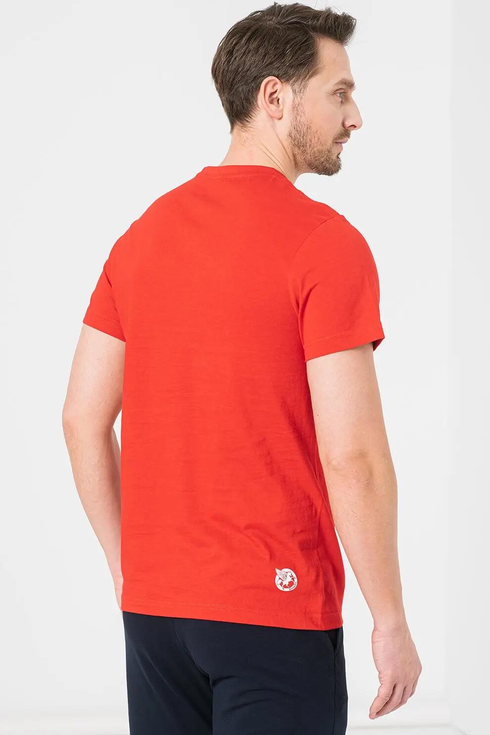 Tricou Casual Sfinx Barbati Red-M 2/5