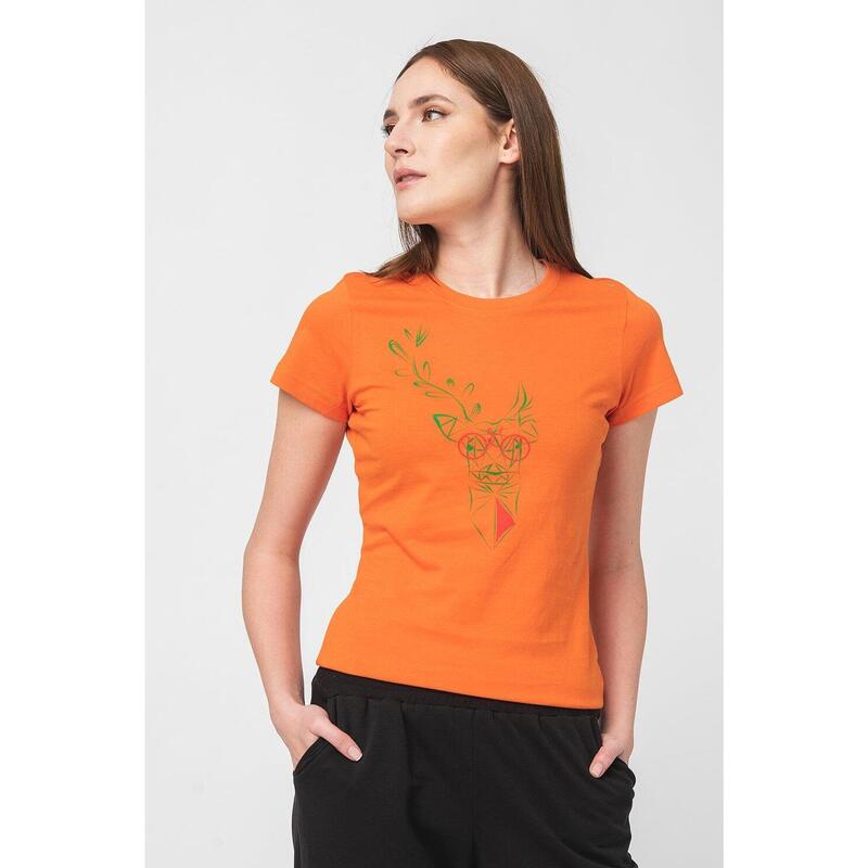 Tricou Cerb Familie Femei Orange-XL