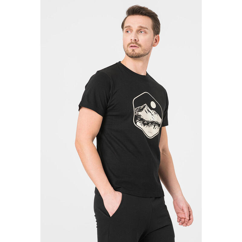 Tricou Casual Moldoveanu Barbati Black-S