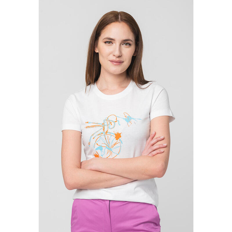 Tshirt Casual F Bicicleta Color White-L