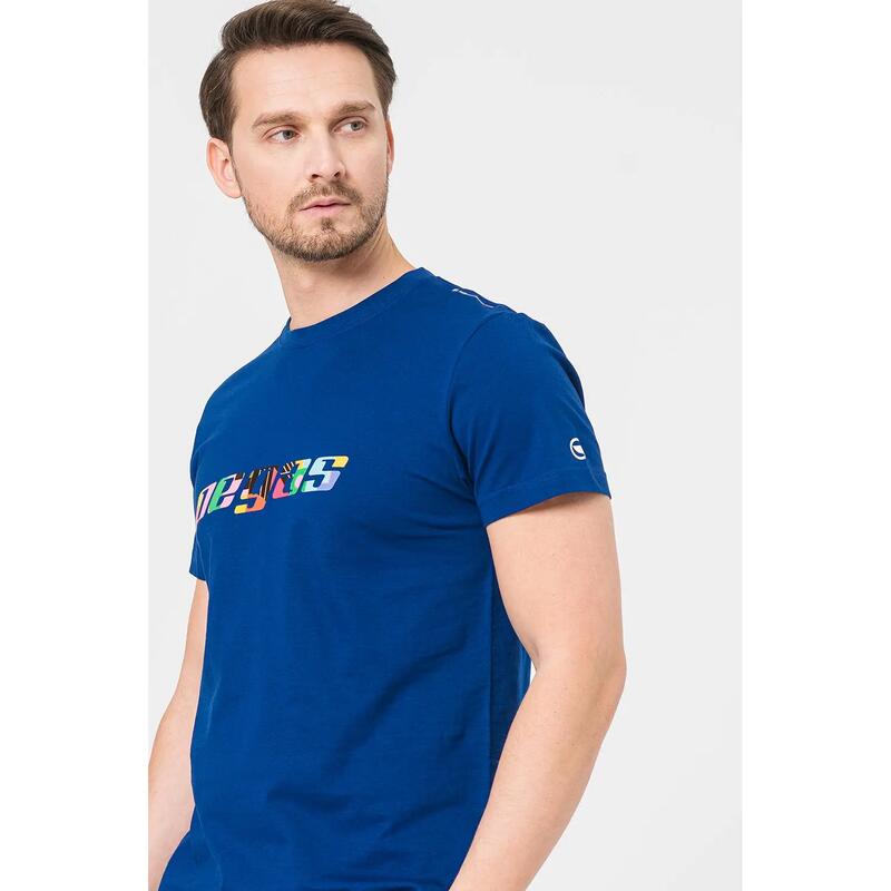 Tricou Logo Multicolor Barbati Royal Blue-S
