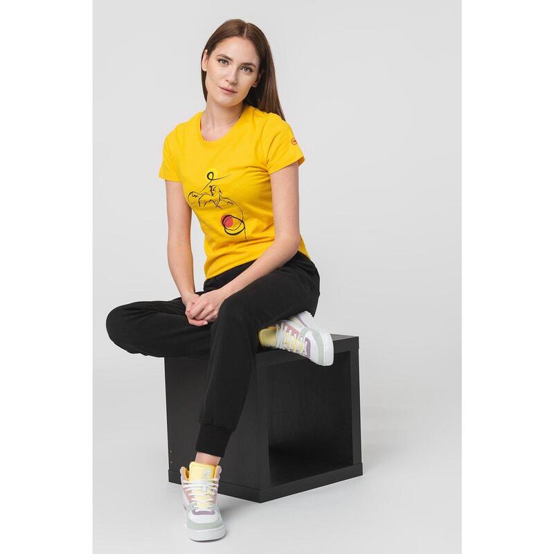 Tshirt Casual F Cal Pegas Yellow-S
