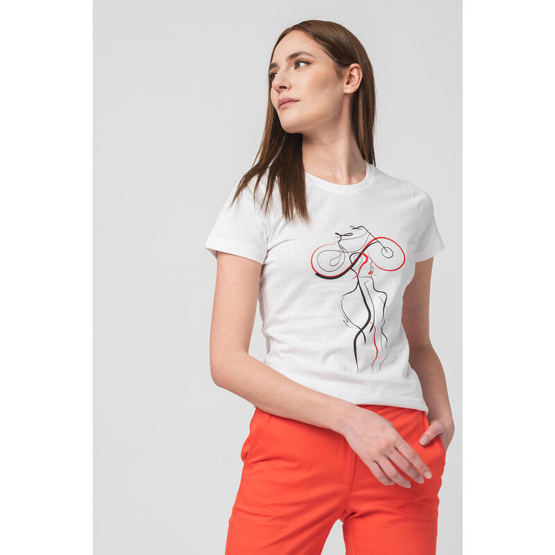 Tshirt Casual F Doamna Cu... White-S