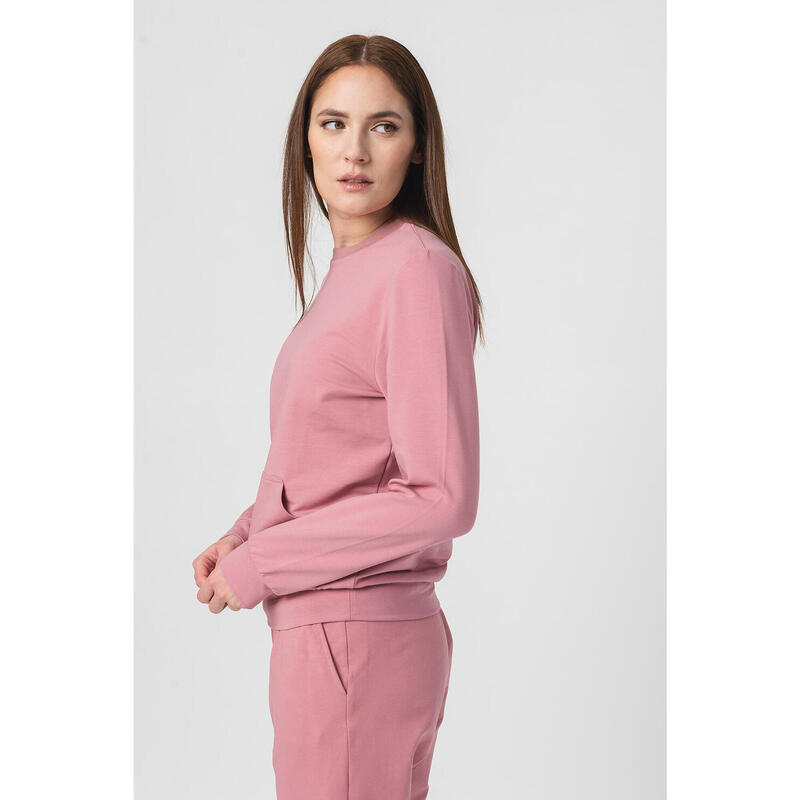 Bluza Coton Casual Femei Pink-XS
