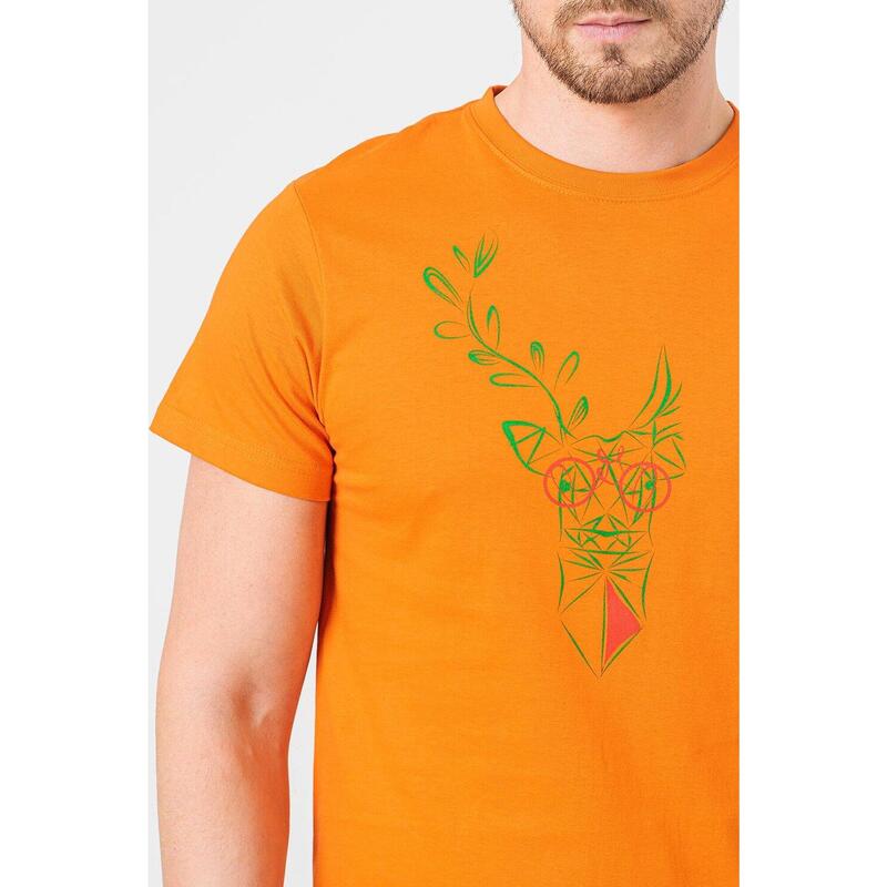 Tricou Cerb Familie Barbati Orange-XXL