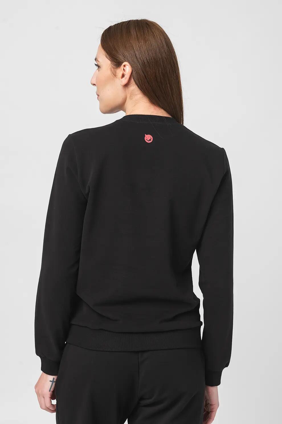 Bluza Coton Casual Femei Black-L 3/5