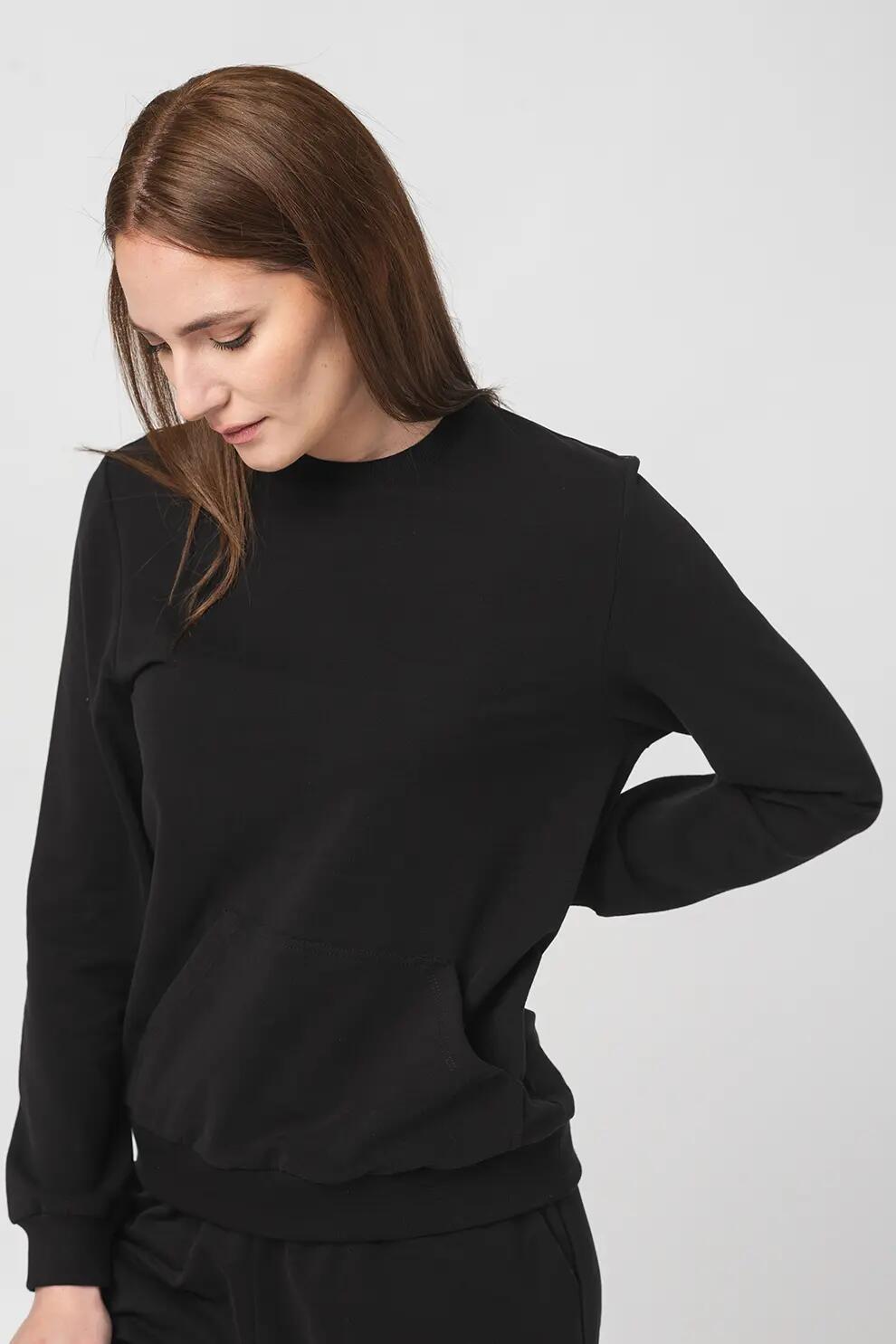 Bluza Coton Casual Femei Black-L 5/5
