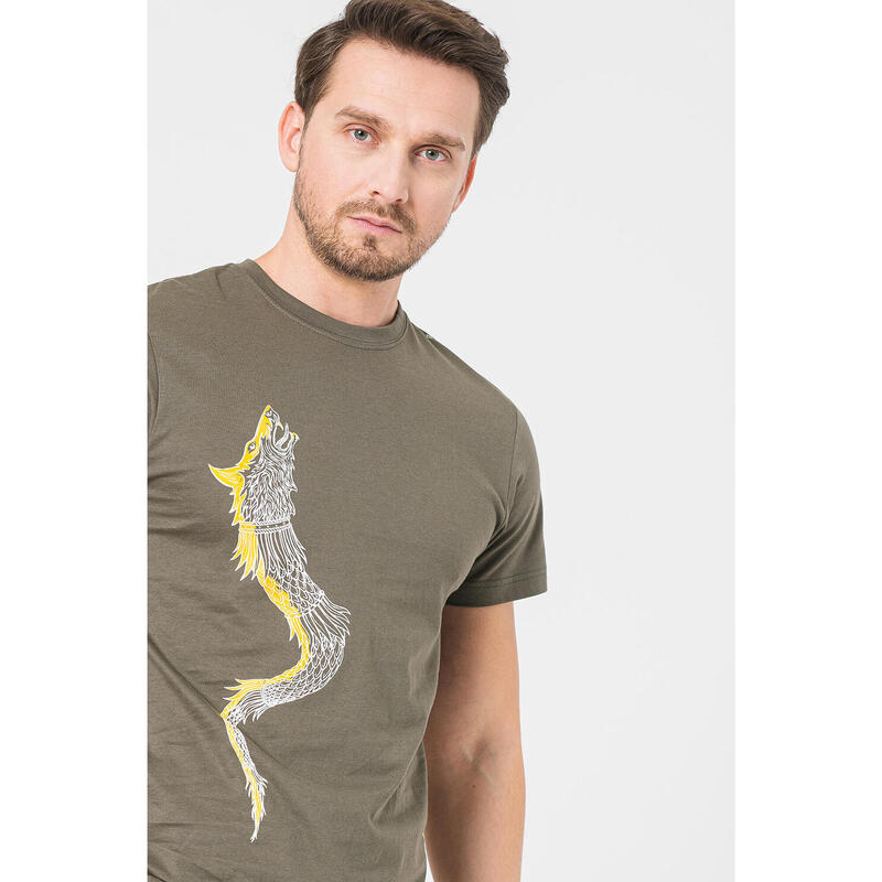 Tricou Casual Dracon Barbati Gray-XL