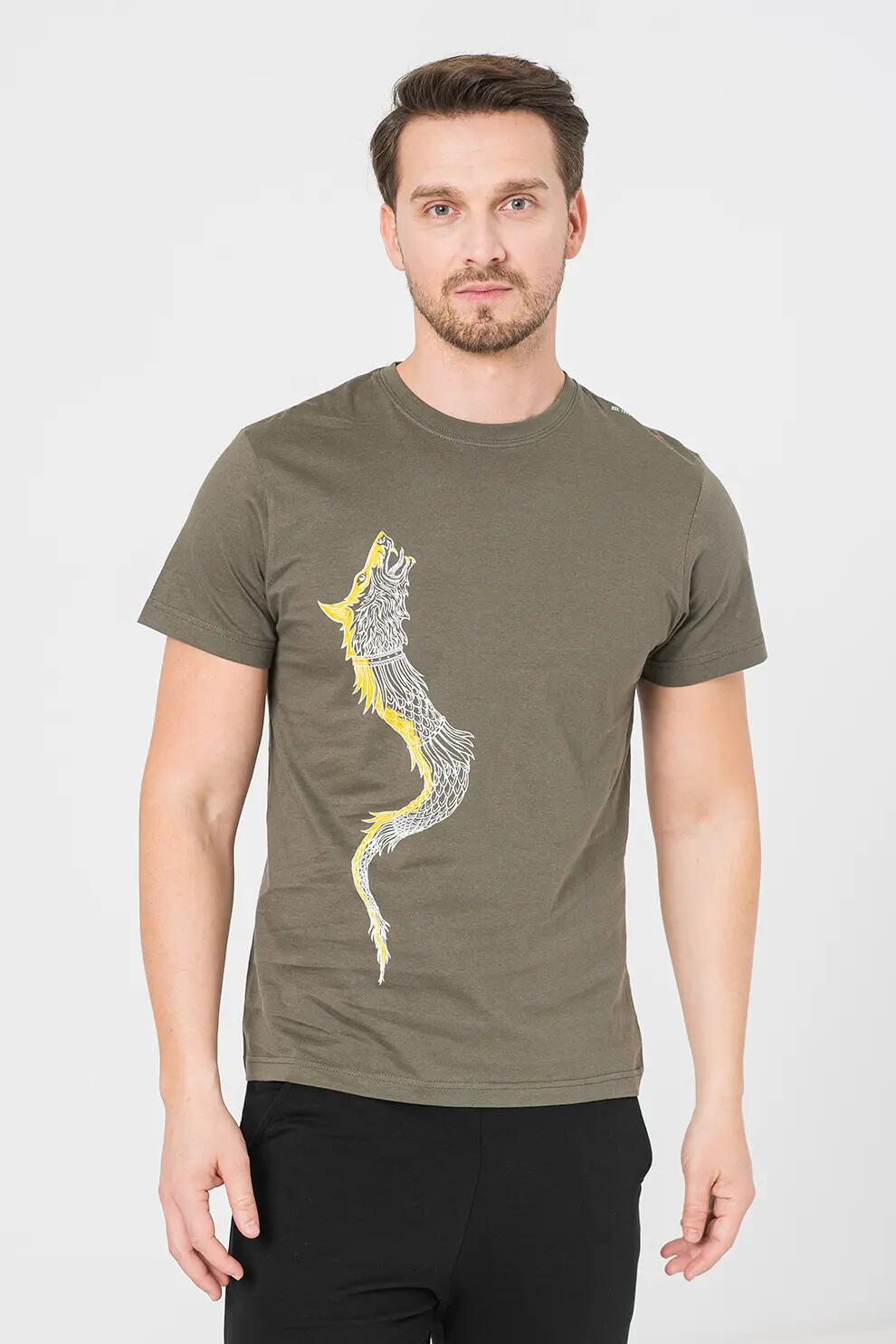Tricou Casual Dracon Barbati Gray-M 1/5