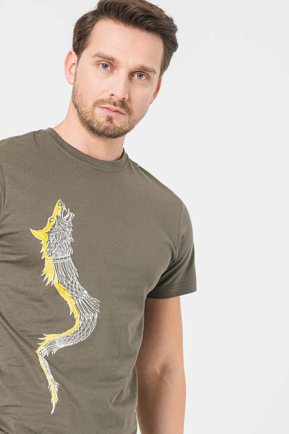 Tricou Casual Dracon Barbati Gray-M 5/5