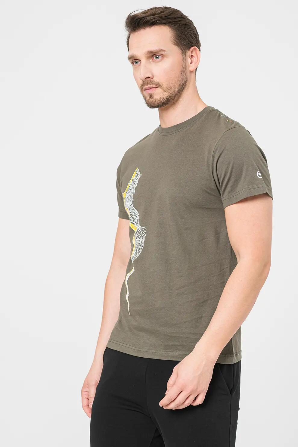 Tricou Casual Dracon Barbati Gray-M 2/5