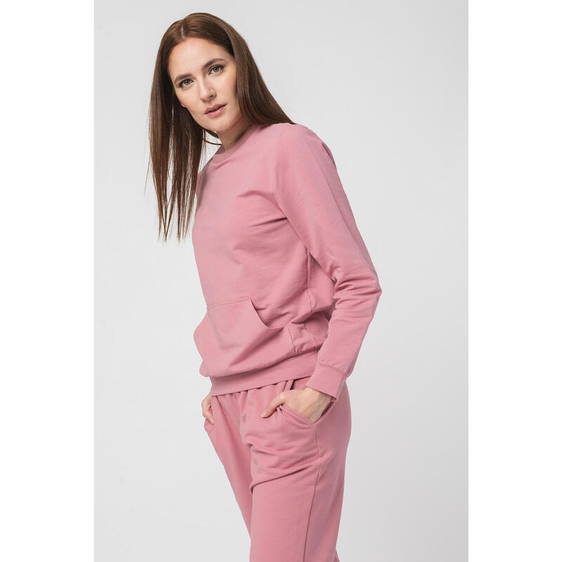 Bluza Coton Casual Femei Pink-L