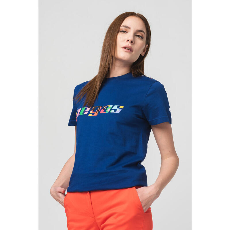 Tricou Logo Multicolor Femei Royal Blue-XS