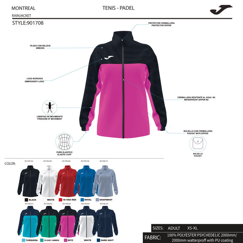 Wasserdichte Jacke für Frauen Joma Montreal