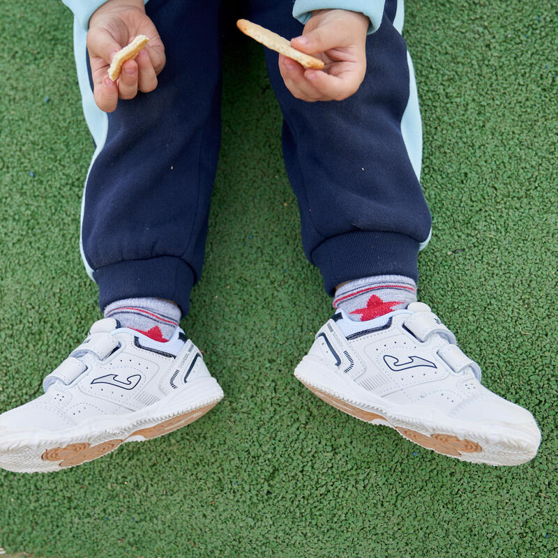 Sapatilhas Criança Joma School jr 21 branco azul marinho