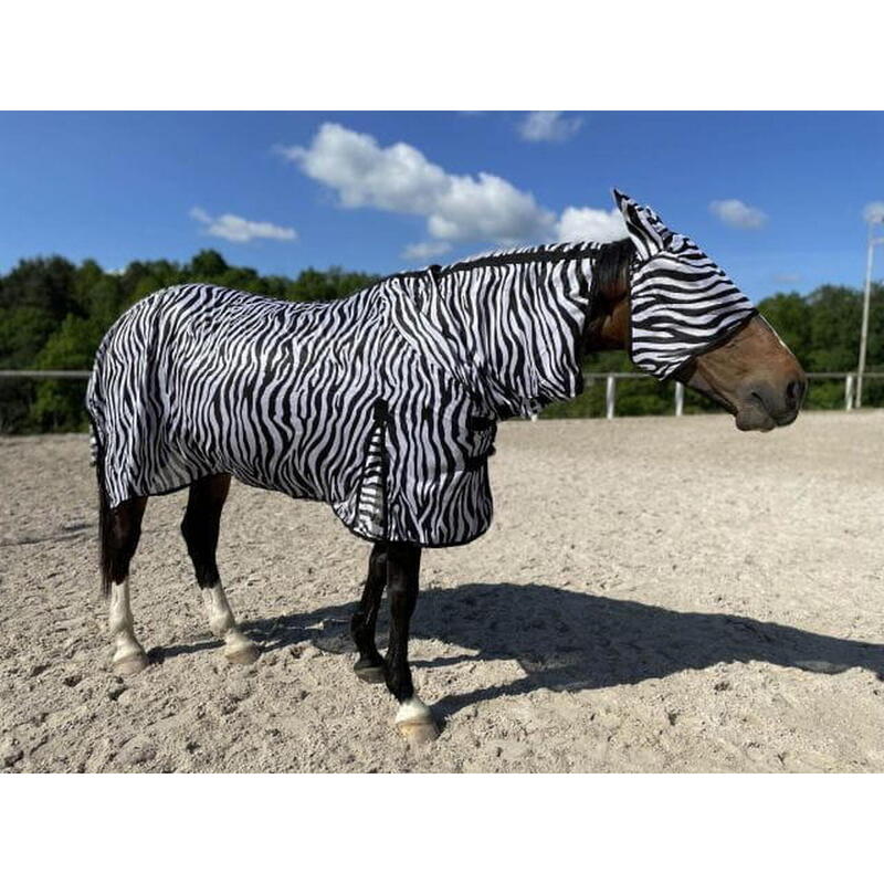 START Zebra cu gât din plasă cu ochiuri de plasă + jachetă din plasă pe burtă