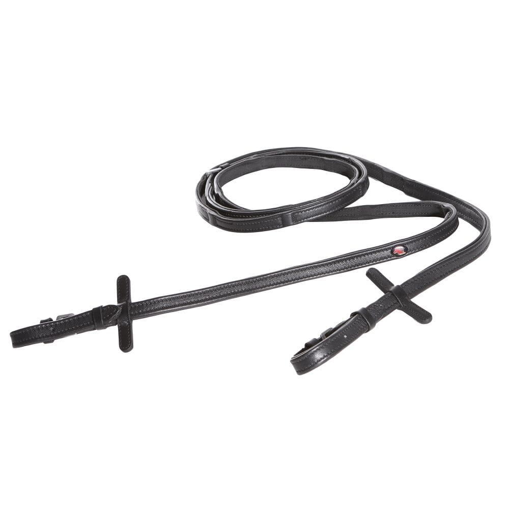 START Kožené otěže pro koně HiddenStopsGrip se zarážkami