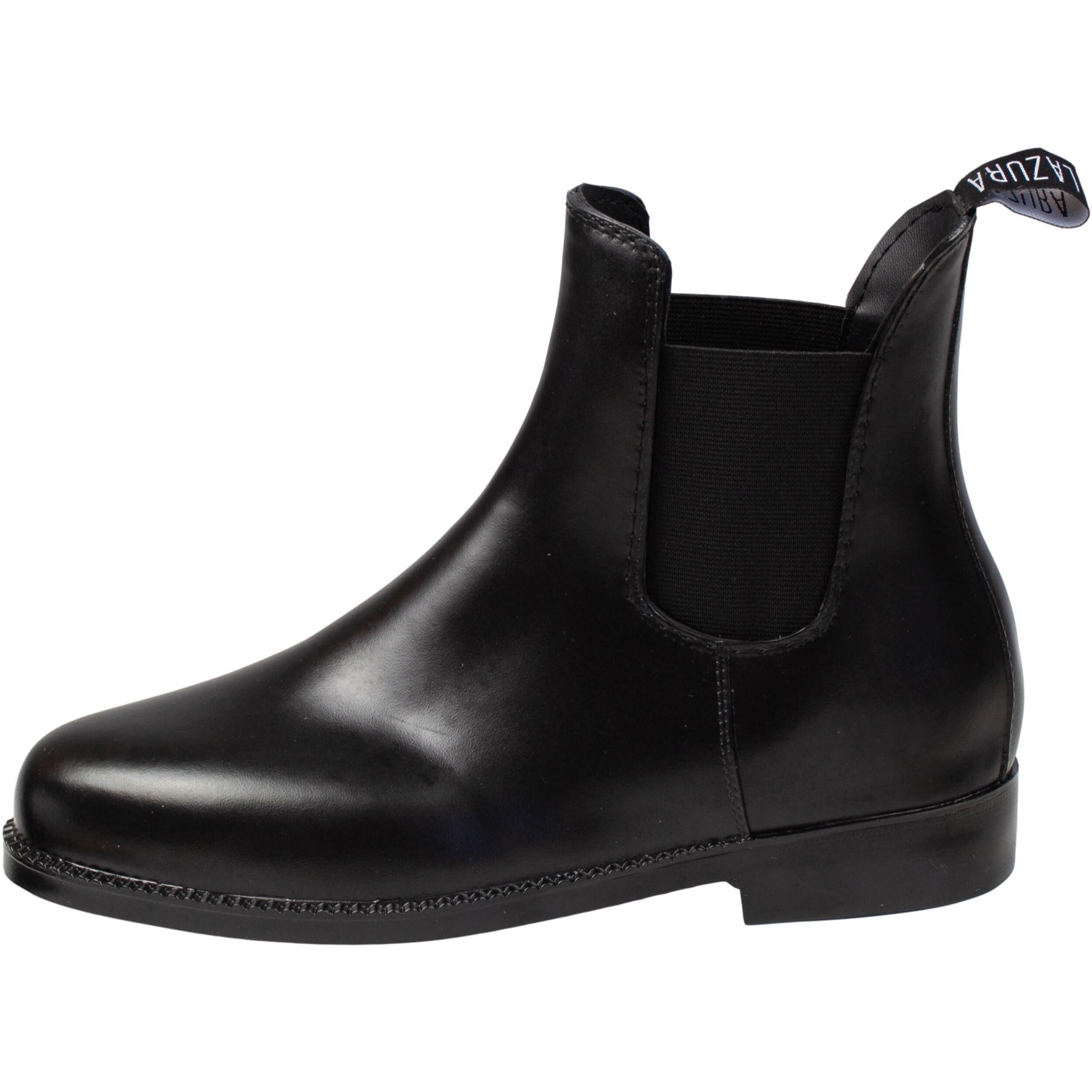 LAZURA Jodhpur Reitstiefeletten BASIC Kunstleder schwarz