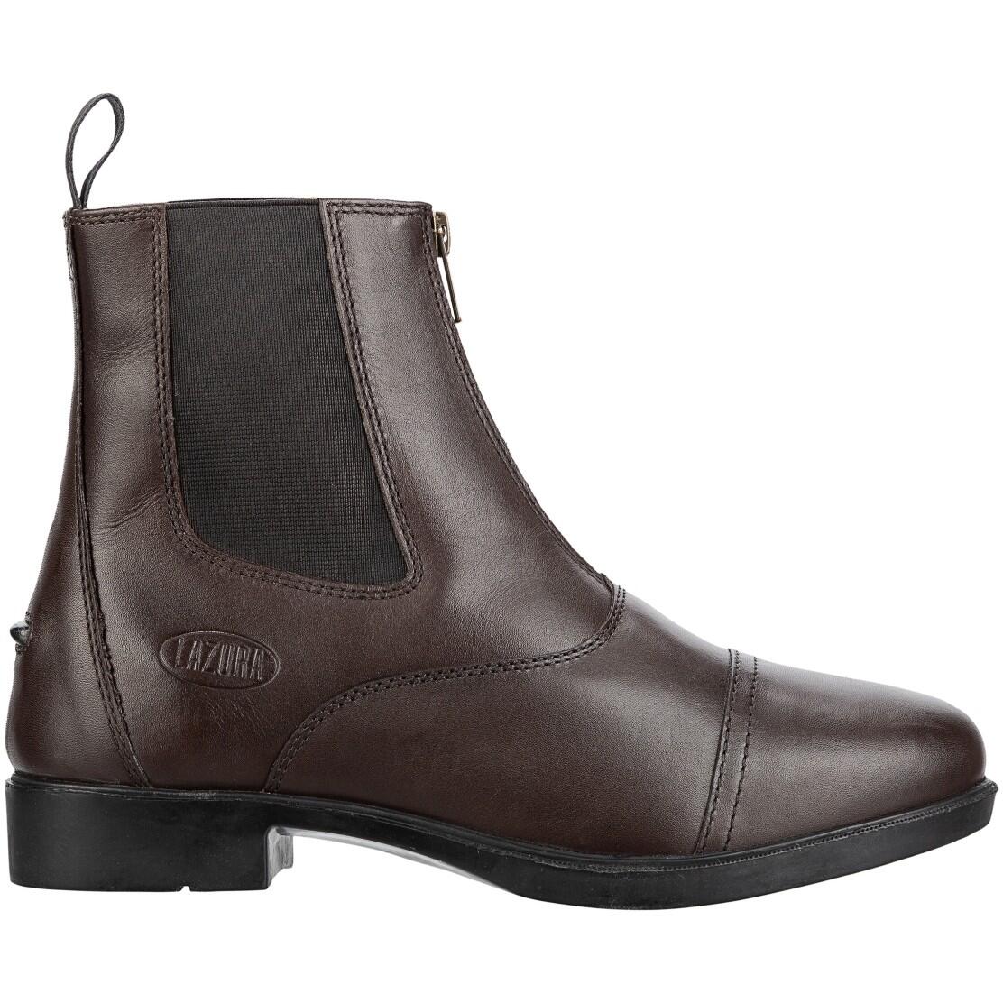 LAZURA Jodhpur Reitstiefeletten CLASSIC FZ Leder braun