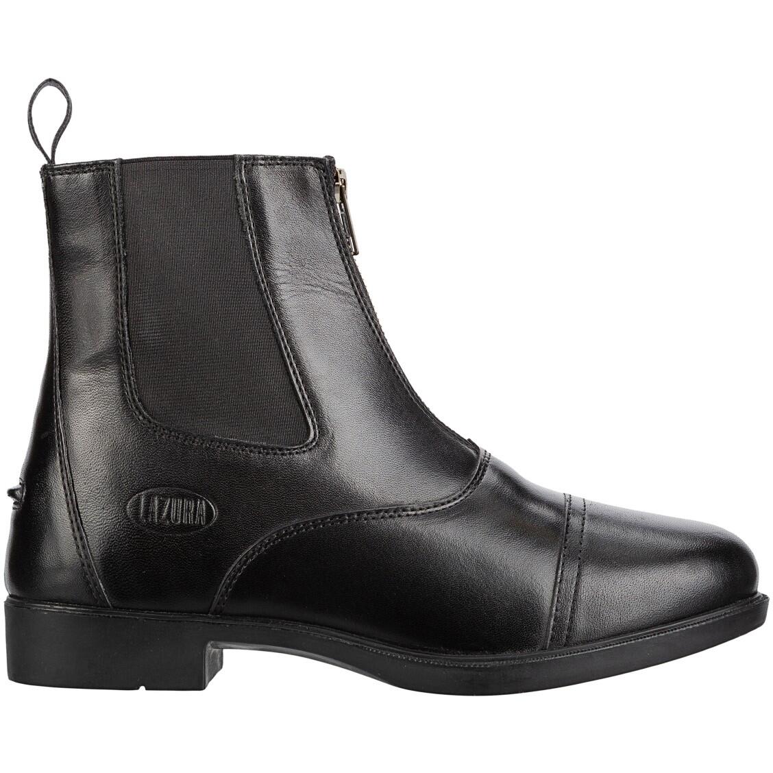 LAZURA Jodhpur Reitstiefeletten CLASSIC FZ Leder schwarz