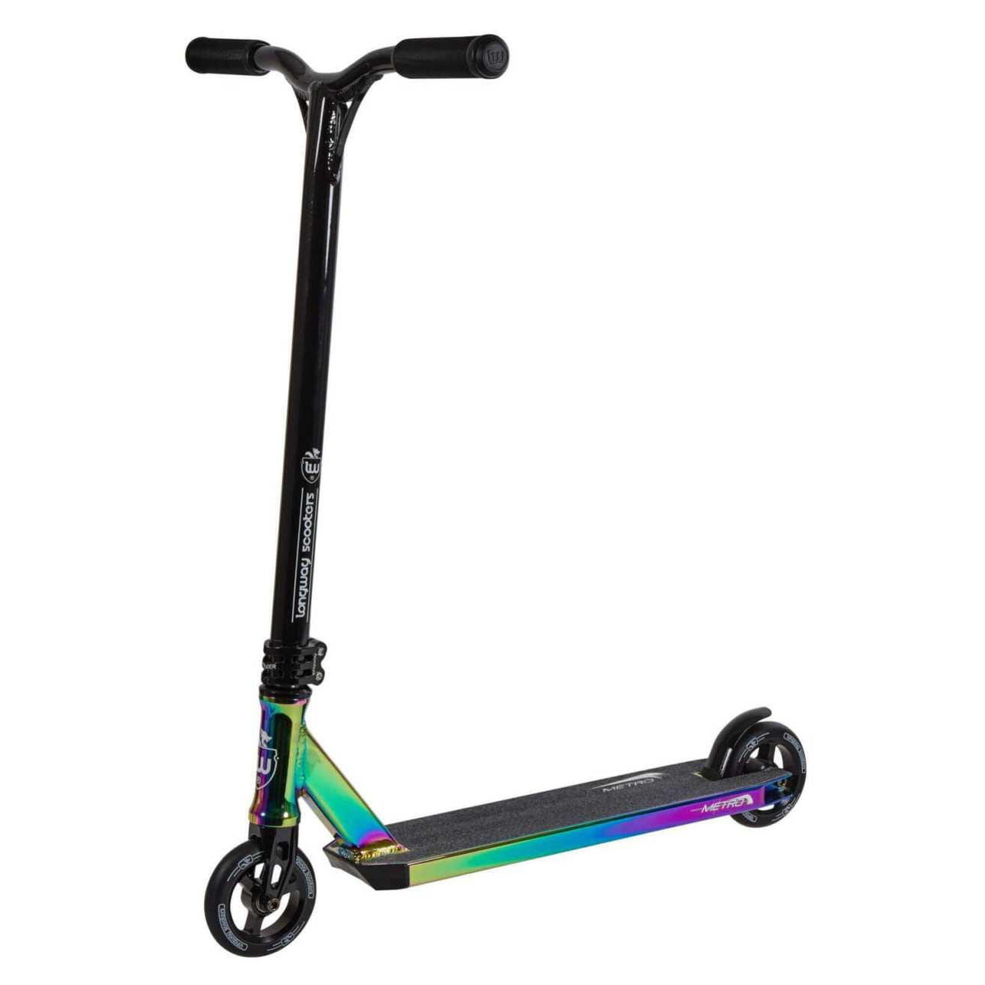 Longway Scooters - Longway Metro Trottinette Freestyle - Noir/neochrome - Trottinette - Multicolore|noir|vert - Taille Unique - Decathlon