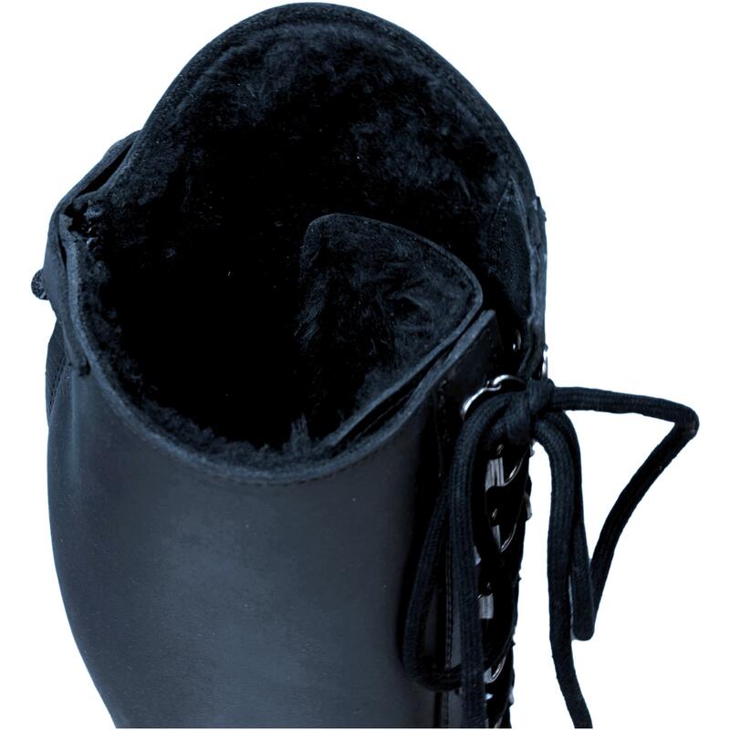 Winter Damen Reitstiefel PERTH Leder schwarz