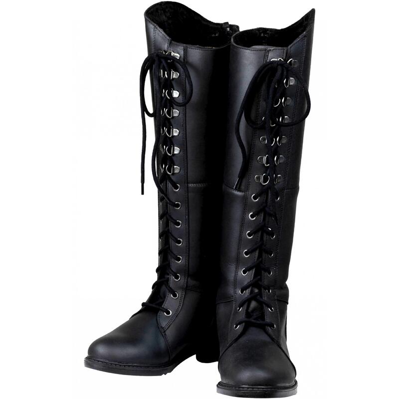 Winter Damen Reitstiefel PERTH Leder schwarz